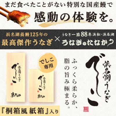 浜名湖養鰻125年の最高傑作「でしこ」!浜名湖・うなぎのたなか国産長蒲焼2本ギフト※合計220g程度【配送不可地域：離島】【1664703】