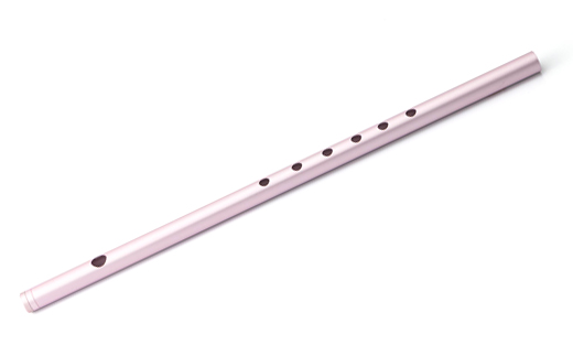 洒楽斎「SYARAKUSAI」アルミ製横笛(ピンク　つや消し)【1431023】