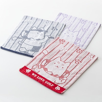 しっぺいフェイスタオル3色(レッド・ネイビー・パープル) Aセット【1696576】