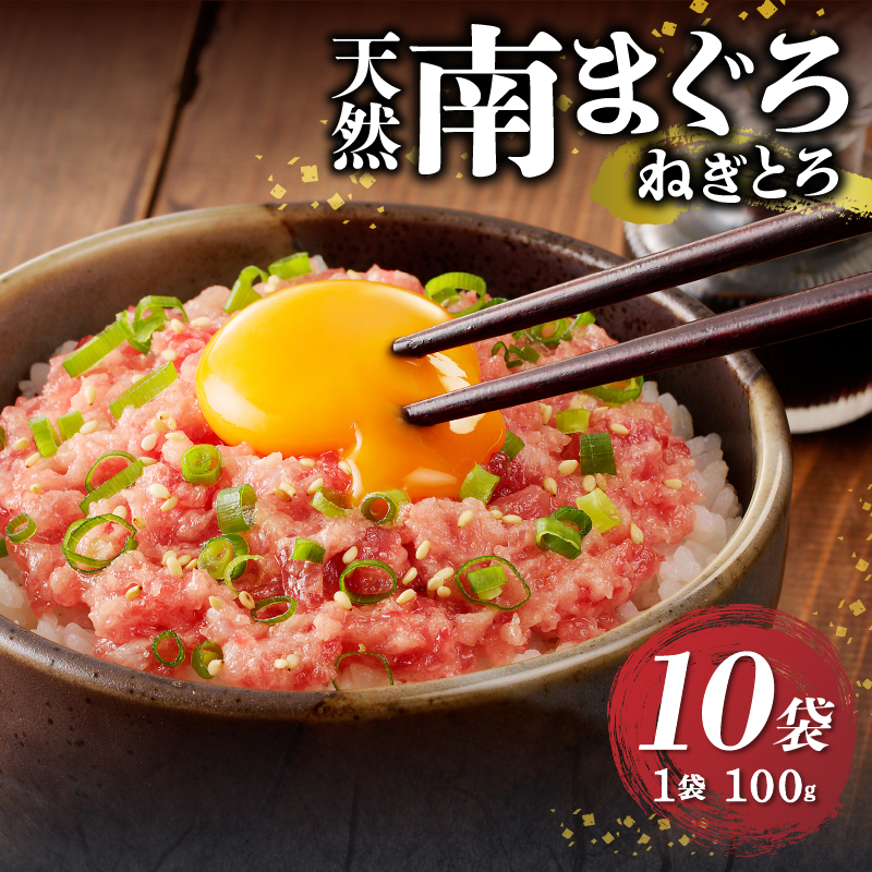 a12-251　天然南まぐろ 100%使用 ねぎとろ 1Kg（100g×10袋）