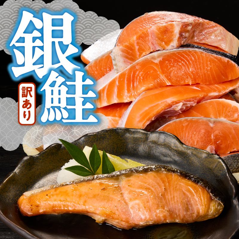 a10-1309　訳あり！ 銀鮭 切身 約1.2kg 便利なジッパーバック入り