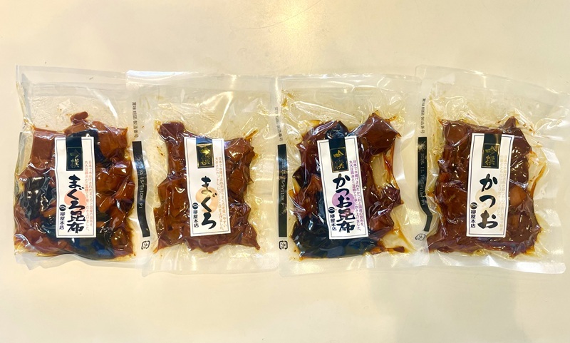 a11-184　国産原料 にこだわった かつお節屋の佃煮 4種セット 詰合せ