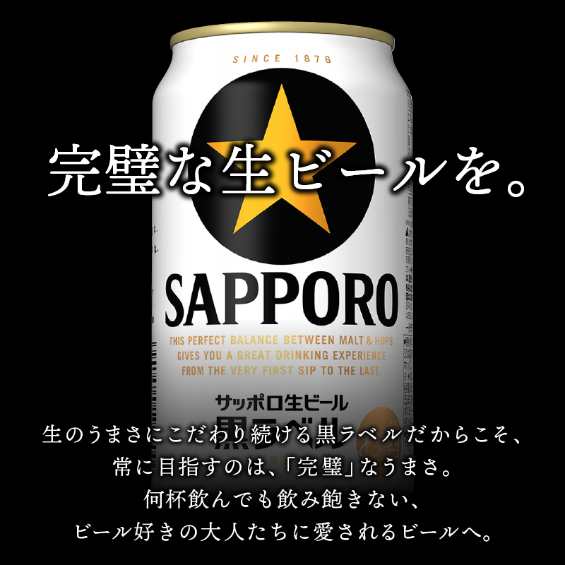 a21-070　【 焼津 サッポロ ビール 】 黒 ラベル 500ml×1箱