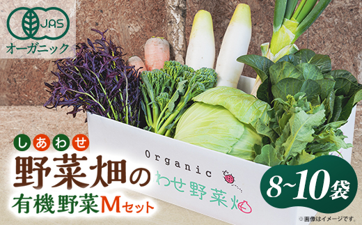 しあわせ野菜畑の有機野菜　Mセット　(安心の有機JAS認証　旬のオーガニック野菜　農場直送便)【配送不可地域：離島・北海道・沖縄県・四国・九州】【1493464】