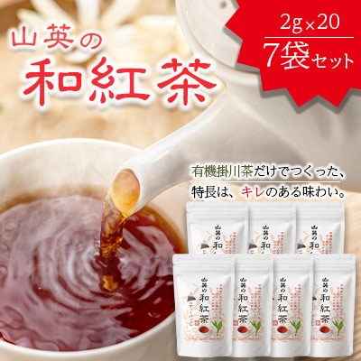 掛川市産　有機和紅茶　20個×7袋　計140個【配送不可地域：離島・沖縄県】【1399768】