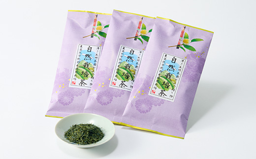 自然栽培茶(化学肥料・農薬未使用)深蒸し掛川茶100g×3袋【配送不可地域：離島・沖縄県】【1091798】