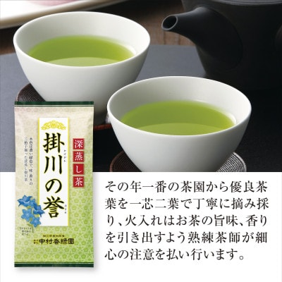 高級深蒸し掛川茶「掛川の誉」100g×5本セット【配送不可地域：離島・沖縄県】【1650539】