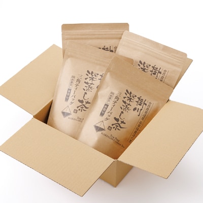 【掛川深蒸し茶】三角ティーバッグ(4g×30個入)4袋【配送不可地域：離島・沖縄県】【1091591】