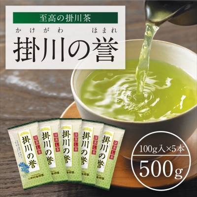 高級深蒸し掛川茶「掛川の誉」100g×5本セット【配送不可地域：離島・沖縄県】【1650539】