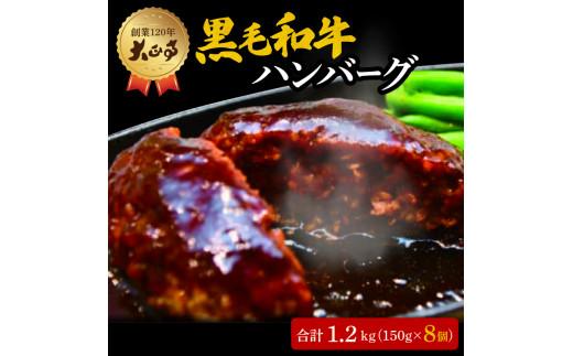 ハンバーグ 国産 和牛 1.2kg 8個入り   創業120年 大正亭 自家製 デミグラスソース 家庭用 レシピ付き  小分け 冷凍 簡単