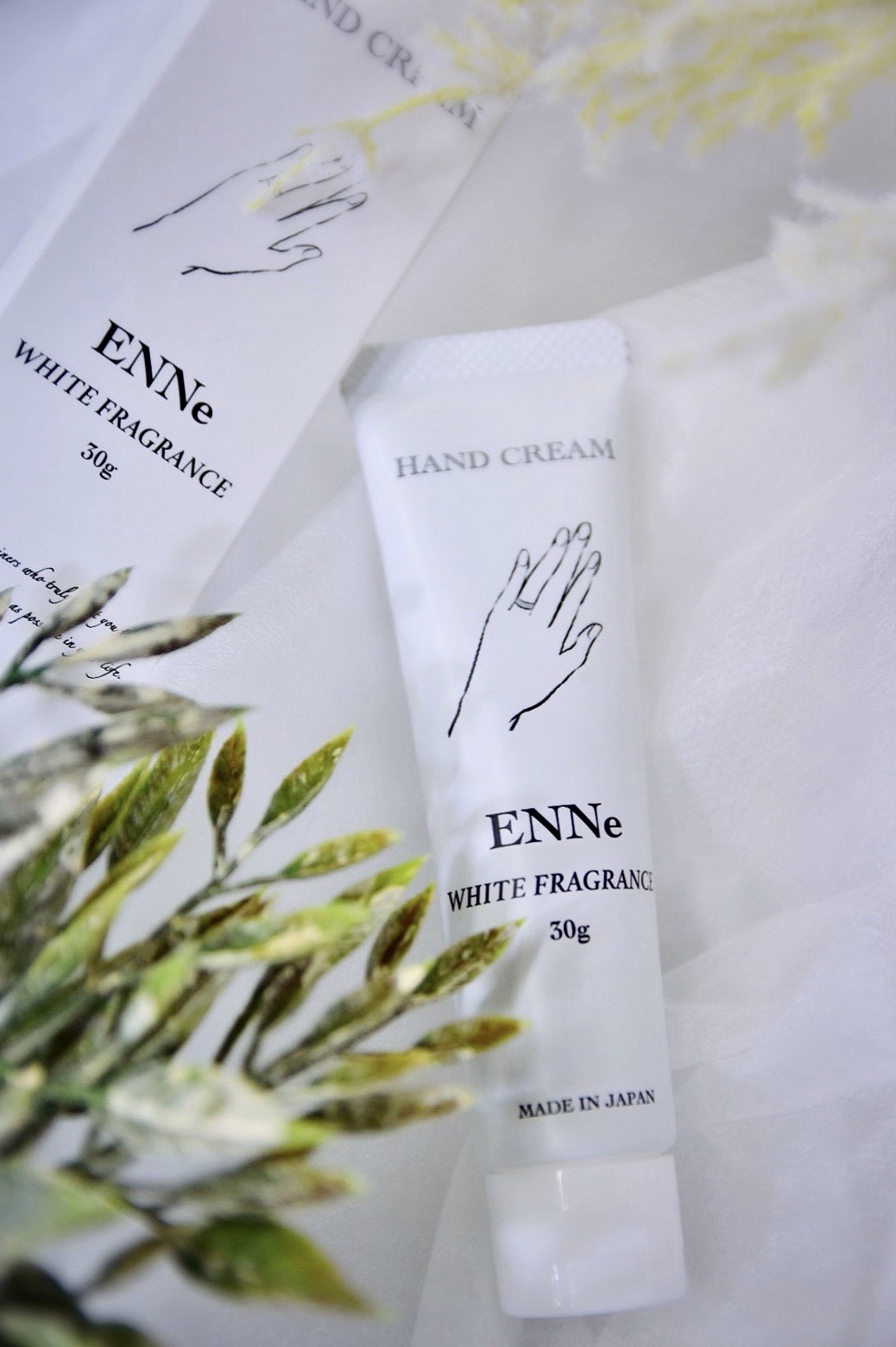 ENNe ハンドクリーム 2本セット WHITE FRAGRANCE THE ROSE の香り 美容 ハンドケア サロン 保湿 しっとり ベタつかない 乾燥 国産 ギフト プレゼント 贈答用 静岡県 藤枝市