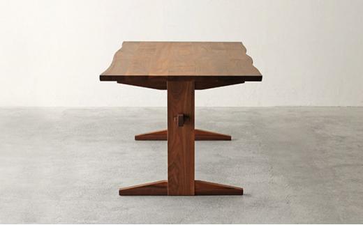 秋山木工 ダイニング テーブル W150xD90xH70cm ウォールナット ウォルナット 無垢 家具 木製 リビング シンプル おしゃれ 国産 ナチュラル