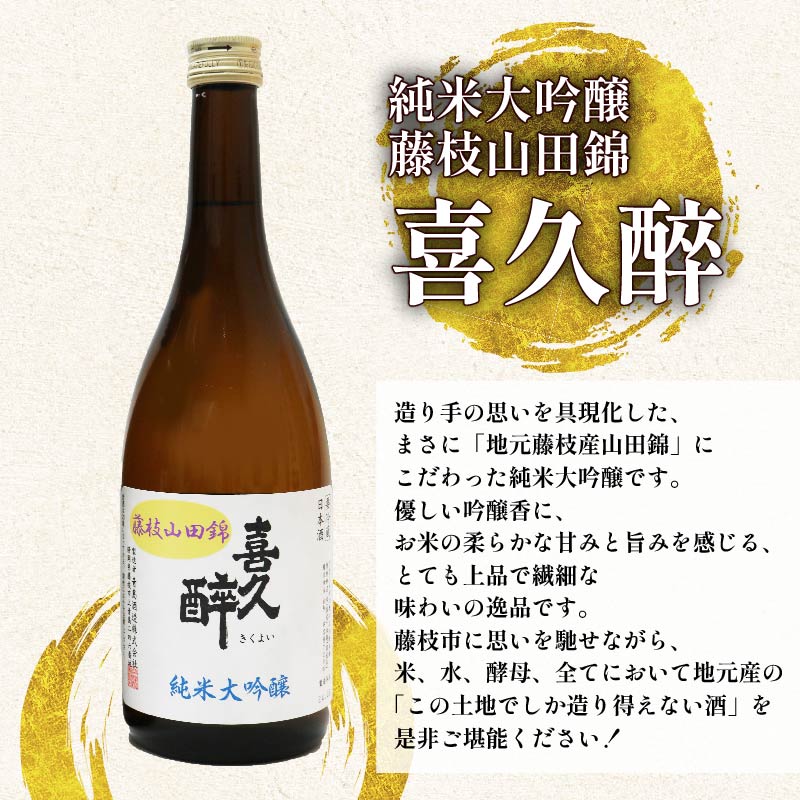 日本酒 志太平野 二蔵 純米大吟醸 山田錦 スペシャルセット 720ml 喜久醉 志太泉 名酒 酒 お酒 地酒 静岡県 藤枝市 [PT0214-000002]