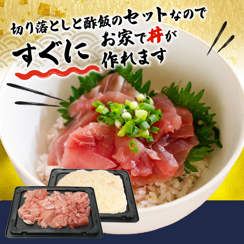 ミナミ マグロ 中トロ 切り落とし 丼 セット 鉄火丼 南鮪 南まぐろ ミナミマグロ ごはん 加納商店 ご飯 静岡県 藤枝市