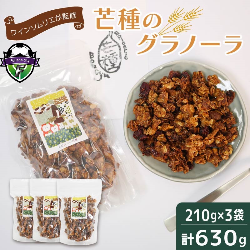 グラノーラ 手作り 210g×3個 計630g 国産 オーガニック 有機 ドライフルーツ フルーツ ナッツ ワイン おつまみ 果物 レーズン くるみ 朝ごはん おやつ ギフト 静岡県 藤枝市
