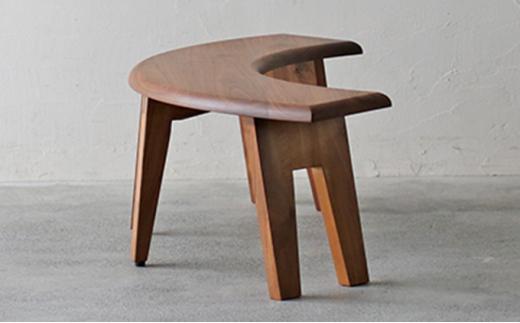 秋山木工 ラウンド ベンチ 丸テーブル用 ウォールナット ウォルナット 無垢 木材 チェア 椅子 家具 インテリア