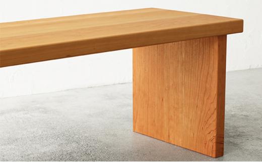 秋山木工 ベンチ W110×D40 ブラックチェリー 無垢 木材 チェア 椅子 家具 インテリア