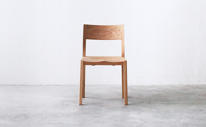椅子 チェア 1脚 ダイニング 木製 無垢 オーク 秋山木工 家具