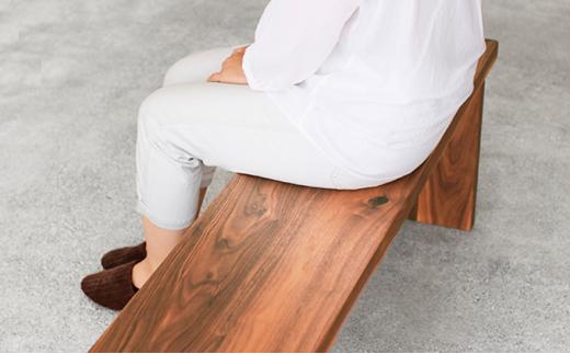 秋山木工 ベンチ W150×D30 ウォールナット 無垢 木材 チェア 椅子 家具 インテリア