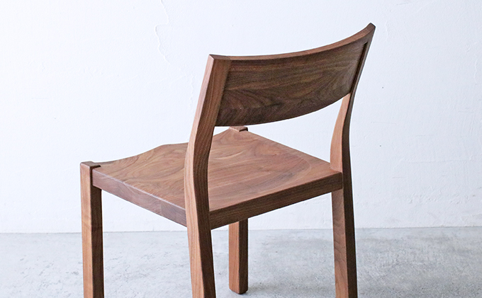 椅子 チェア 1脚 ダイニング 木製 無垢 ウォールナット 秋山木工 家具