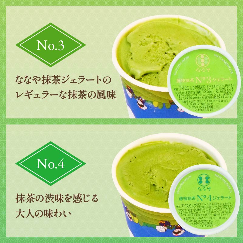 【3ヶ月 定期便 】 ジェラート 6個 セット 抹茶 ほうじ茶 詰め合わせ ななや 丸七製茶 アイス クリーム デザート スイーツ お取り寄せ お菓子 ギフト 贈答 静岡県 藤枝市 ふるさとおすすめ ふるさと人気