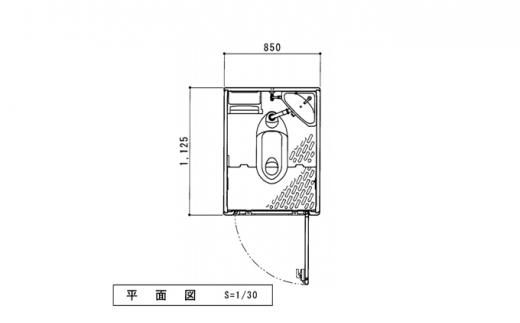 日野興業 仮設トイレ GX-AS 水洗式 陶器製 和式便器