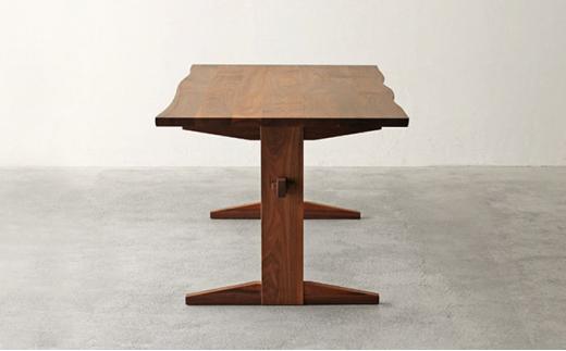 秋山木工 ダイニング テーブル W200xD90xH70cm ウォールナット ウォルナット 無垢 家具 木製 リビング シンプル おしゃれ 国産 ナチュラル