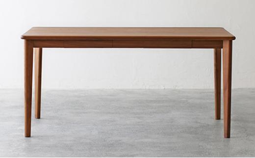 秋山木工 ダイニング テーブル 引き出し付 W150×D80×H72cm ウォールナット ウォルナット 無垢 家具 木製 リビング 収納 シンプル おしゃれ 国産 ナチュラル