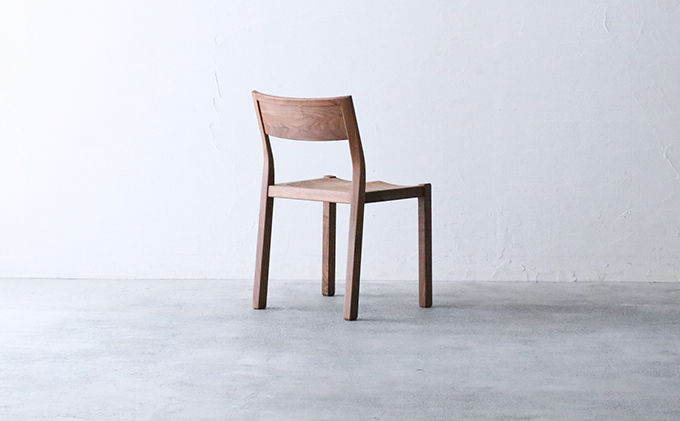 椅子 チェア 4脚 セット ダイニング 木製 無垢 ウォールナット ウォルナット 秋山木工 家具