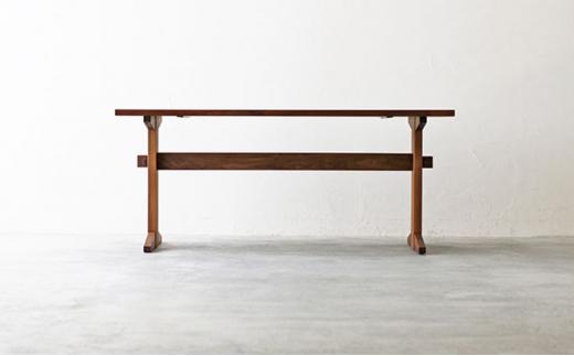 秋山木工 ダイニング テーブル W165xD80xH70cm ウォールナット ウォルナット 無垢 家具 木製 リビング シンプル おしゃれ 国産 ナチュラル