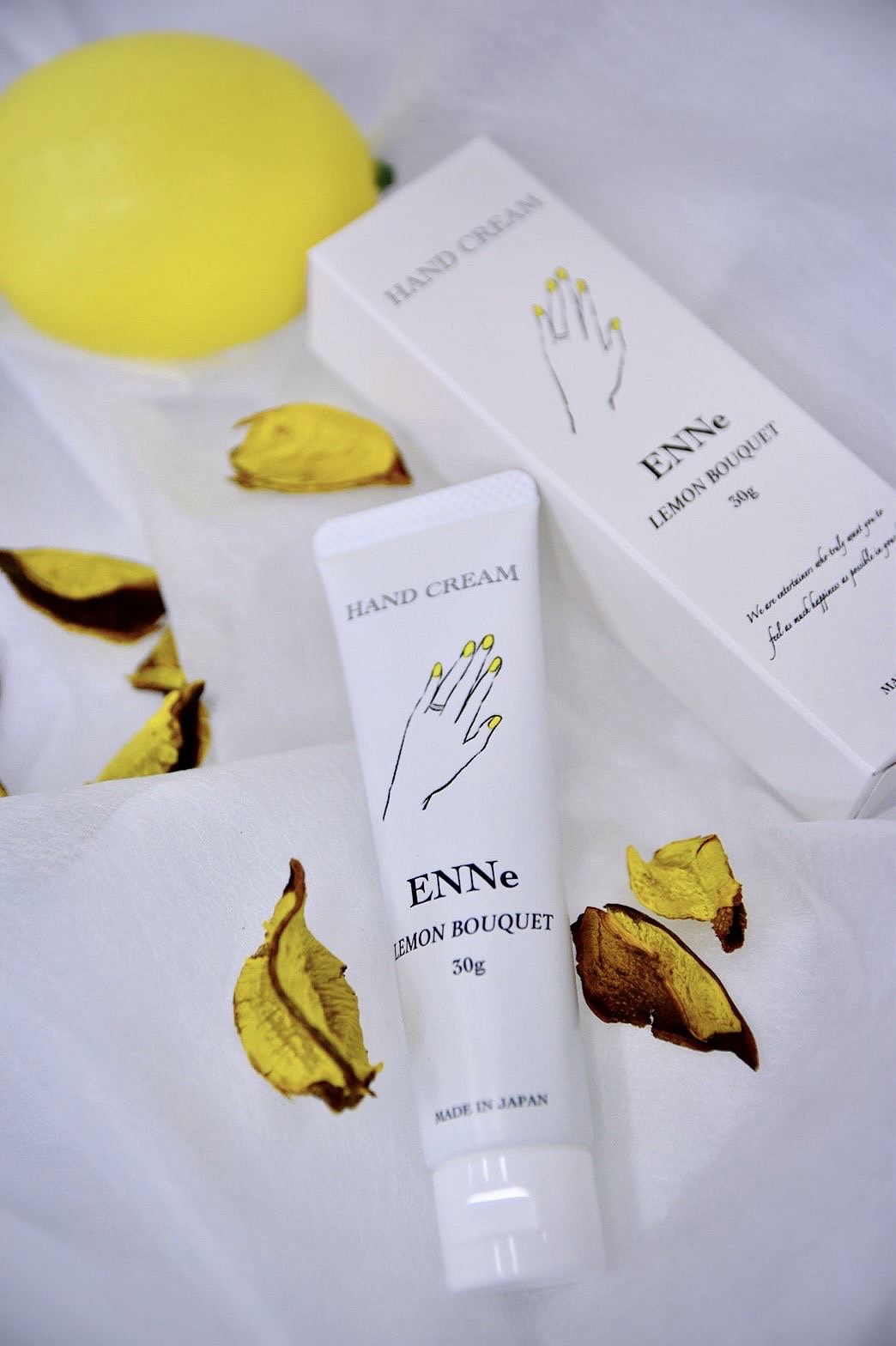 ENNe ハンドクリーム 2本セット LEMON BOUQUET WHITE FRAGRANCE の香り 美容 ハンドケア サロン 保湿 しっとり ベタつかない 乾燥 国産 ギフト プレゼント 贈答用 静岡県 藤枝市