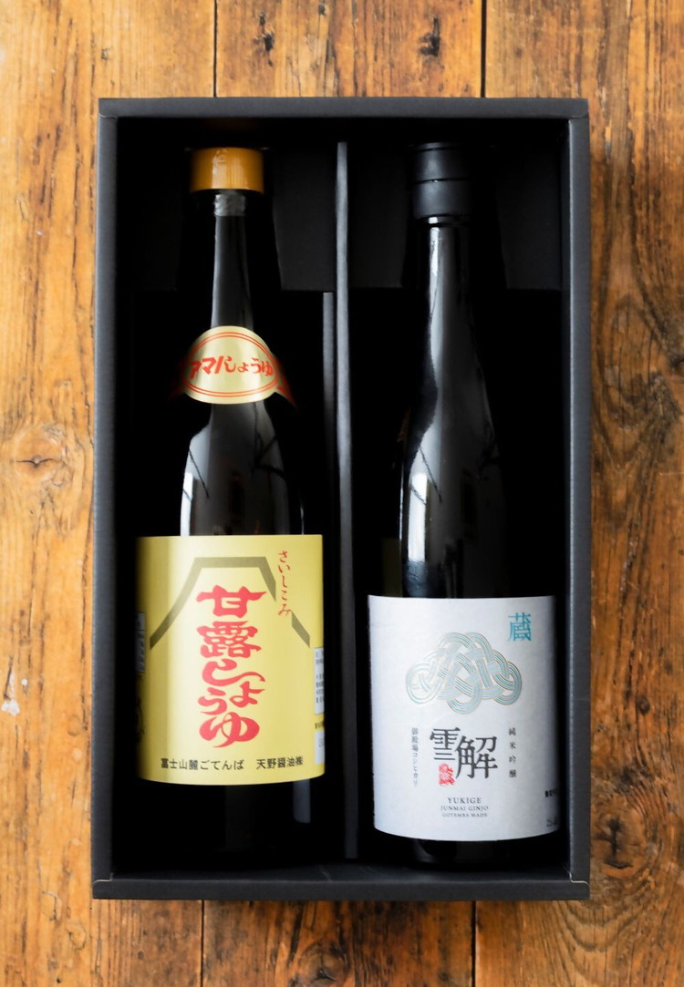 御厨榮蔵「雪解」＆天野醤油「甘露しょうゆ」