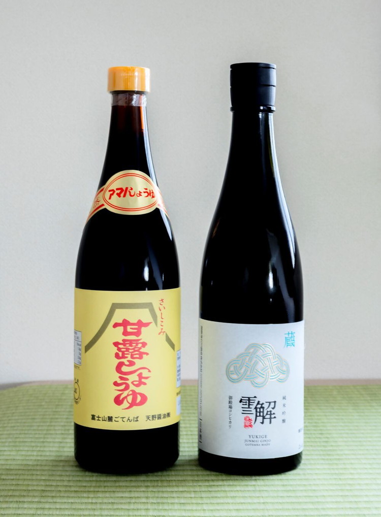 御厨榮蔵「雪解」＆天野醤油「甘露しょうゆ」