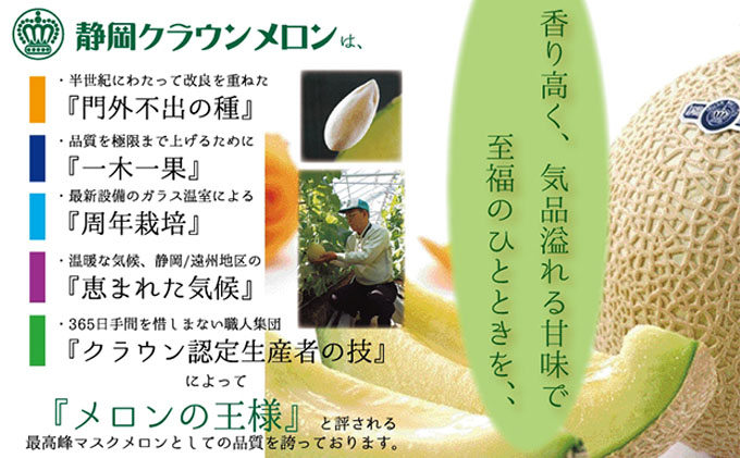 クラウンメロン”名人メロン”　2玉入　ギフト箱入り 果物類 メロン青肉 スイーツ 