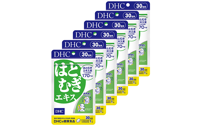 サプリ DHC はとむぎエキス 30日分×6個 セット サプリメント ハトムギ ビタミン 健康 美容 はとむぎ はと麦 ハト麦 ハトムギエキス 静岡 