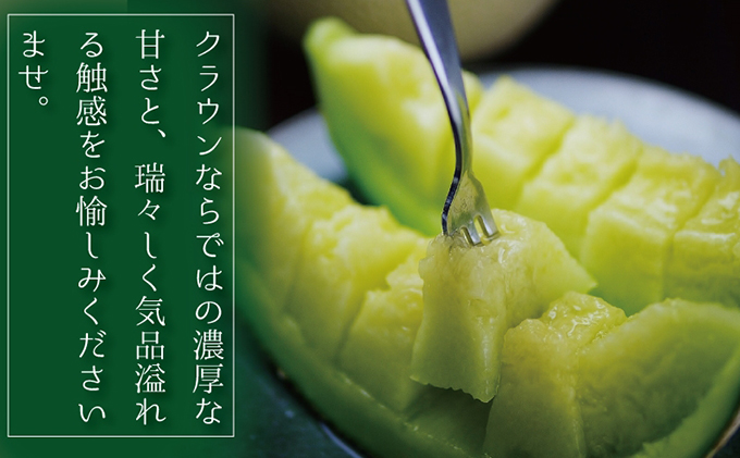 【偶数月6回定期便】クラウンメロン（白等級）1玉入 