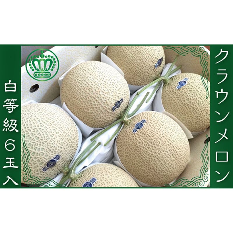 クラウンメロン（白等級）６玉入 果物類 メロン青肉