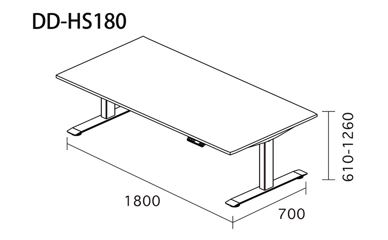 Holis 電動昇降デスク DD-HS180/DB バルバーニ リモートワーク 在宅 テレワーク パソコンデスク 電動 昇降 OKIN ワークデスク 収納 書斎 静岡 袋井市