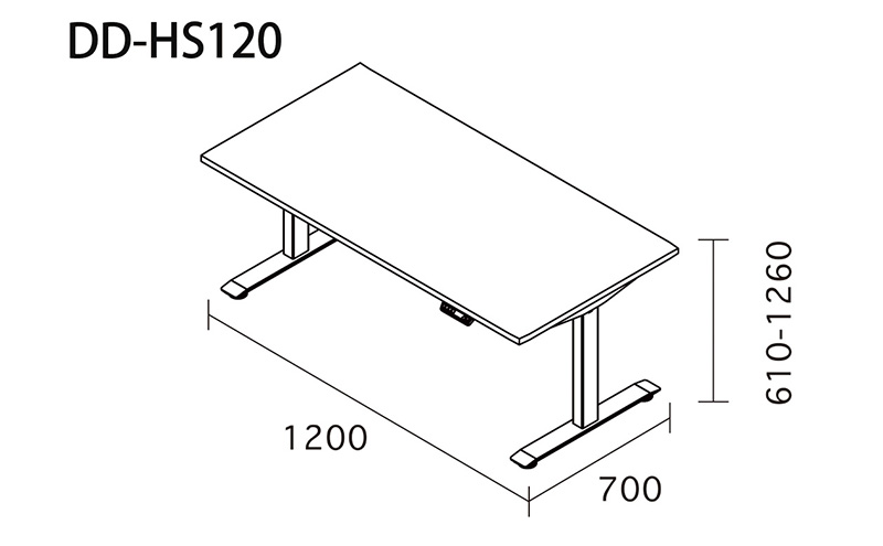 Holis 電動昇降デスク DD-HS120/DW バルバーニ リモートワーク 在宅 テレワーク パソコンデスク 電動 昇降 OKIN ワークデスク 収納 書斎 静岡 袋井市
