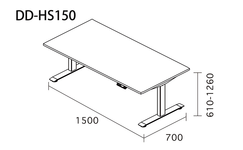 Holis 電動昇降デスク DD-HS150/DW バルバーニ リモートワーク 在宅 テレワーク パソコンデスク 電動 昇降 OKIN ワークデスク 収納 書斎 静岡 袋井市