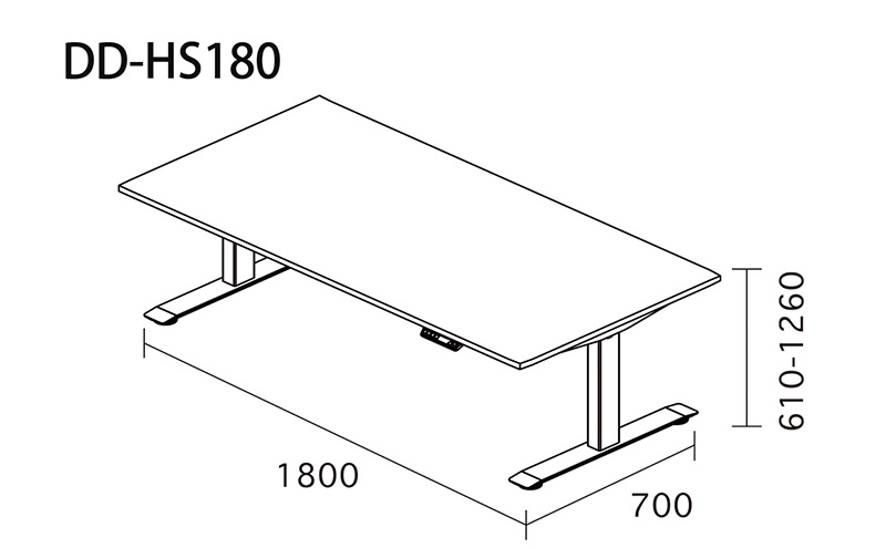 Holis 電動昇降デスク DD-HS180/DW バルバーニ リモートワーク 在宅 テレワーク パソコンデスク 電動 昇降 OKIN ワークデスク 収納 書斎 静岡 袋井市