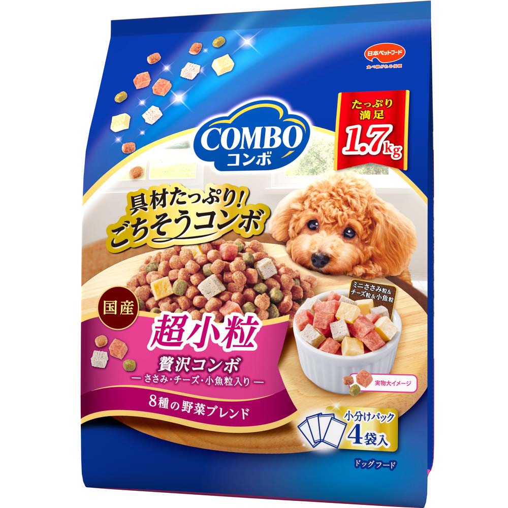 コンボ ドッグ 超小粒 1.7kg ｘ8(ケース単位) ドッグフード