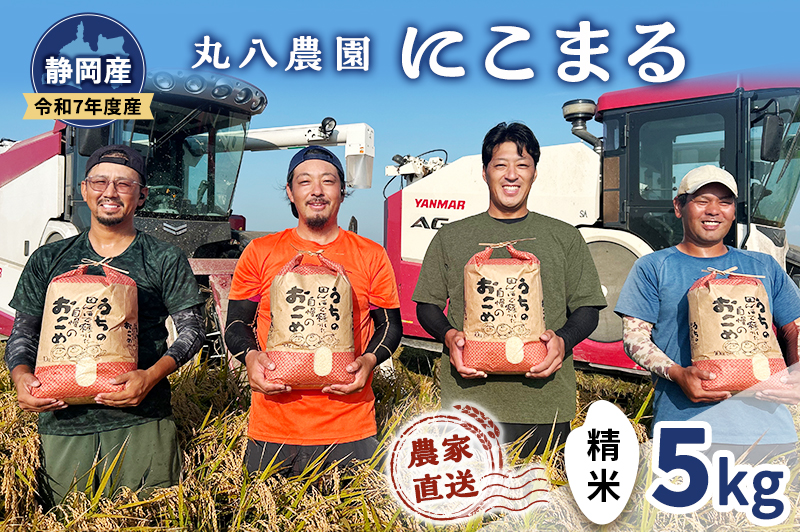 お米 令和7年度産静岡産にこまる精米5kg 米 コメ にこまる 精米 白米 袋井市 静岡県