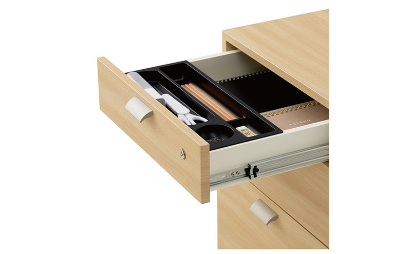 WORK STUDIO ムーブユニット DD-WF201-NL 家具 引出 ワゴン 鍵付 3段 デスク下 収納 オフィスデスク テレワーク 在宅ワーク リモートワーク 静岡 袋井市