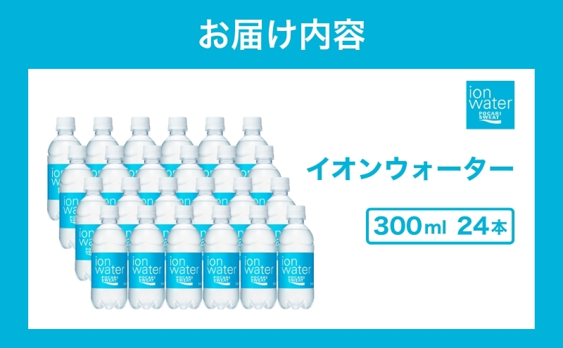 イオンウォーター 300ml 24本 大塚製薬 ポカリスエット ポカリ スポーツドリンク イオン飲料 スポーツ トレーニング アウトドア 熱中症対策 健康 