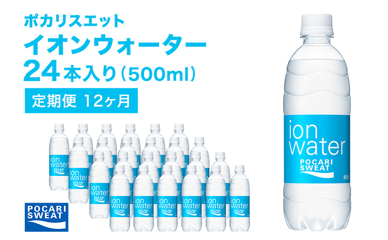 イオンウォーター 定期便 12ヶ月 500ml 24本 大塚製薬 ポカリスエット