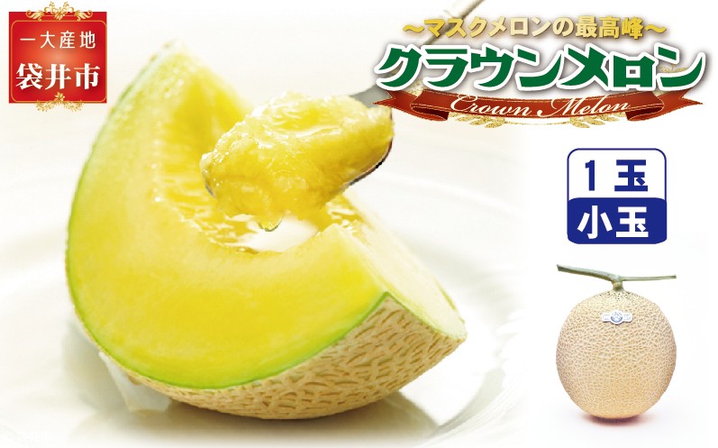 クラウンメロン（白等級）小玉　１玉入 果物類 メロン青肉