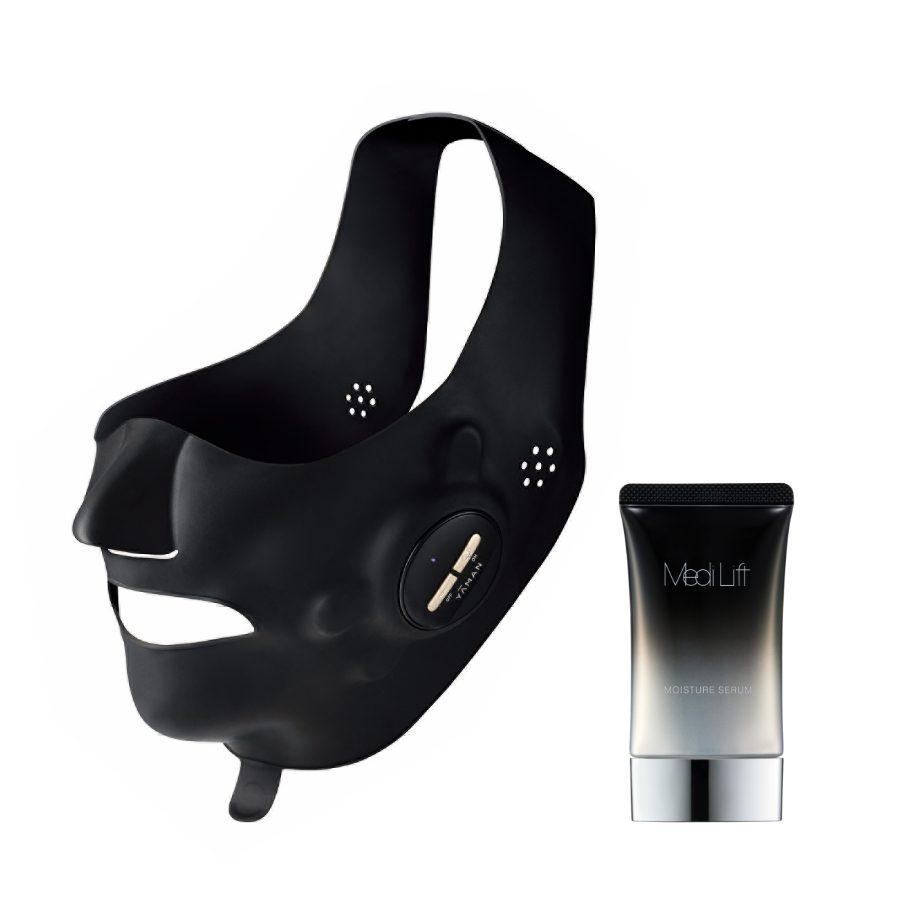 YA-MAN ヤーマン ウェアラブルEMS美顔器 メディリフトプラス セラムセットMEDI LIFT PLUS(EPM18BB2) | 美容 家電 ビューティー リフトアップ エイジングケア 表情筋 フェイスライン フェイシャルケア たるみ くすみ マスク 保湿 ハンズフリー