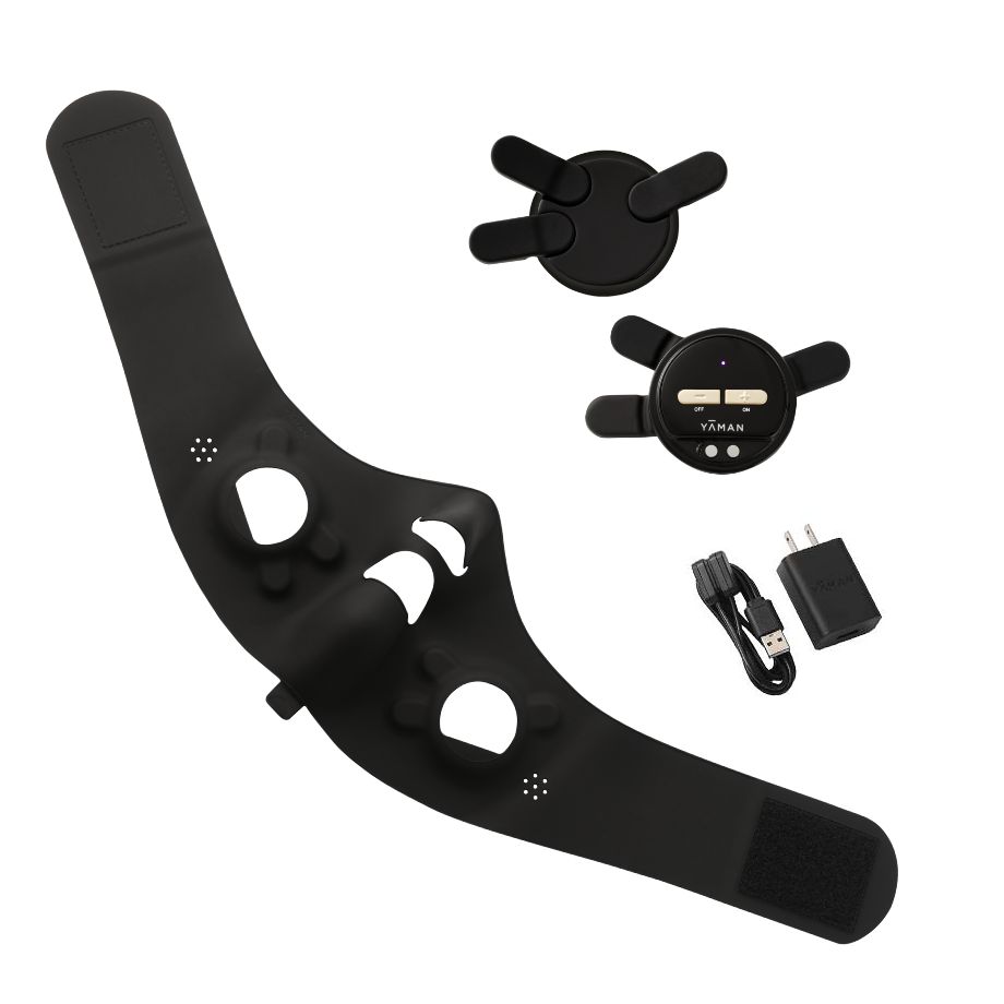 YA-MAN ヤーマン ウェアラブルEMS美顔器 メディリフトプラス セラムセットMEDI LIFT PLUS(EPM18BB2) | 美容 家電 ビューティー リフトアップ エイジングケア 表情筋 フェイスライン フェイシャルケア たるみ くすみ マスク 保湿 ハンズフリー