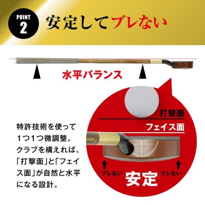 まっすぐを極めた 3Dパーシモンマスターエディション グラウンド・ゴルフ クラブ BH2921【1599010】